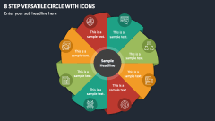 8 Step Versatile Circle with Icons PPT Slide 1