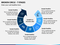 Broken Circle - 7 Stages PPT Slide 1