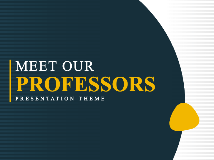 Free - Meet Our Professors PowerPoint Template and Google Slides Theme