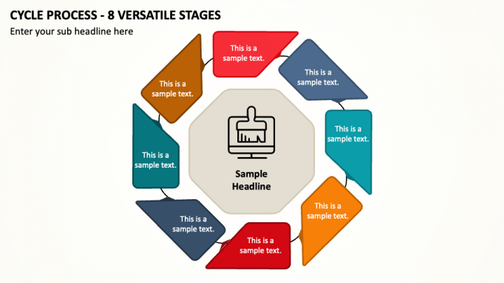 Cycle Process - 8 Versatile Stages PPT Slide 1