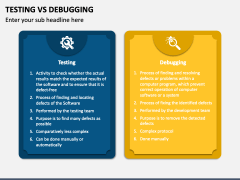Testing Vs Debugging PowerPoint and Google Slides Template - PPT Slides