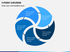5 Point Chevron PPT Slide 1
