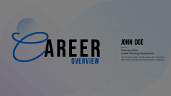 Career Overview Animated Presentation - SketchBubble