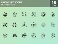 Biodiversity Icons PPT Slide 1
