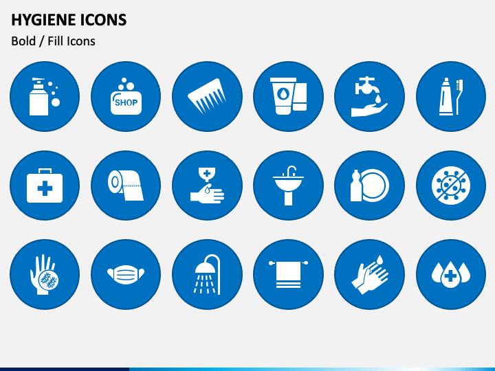 Hygiene Icons PPT Slide 1