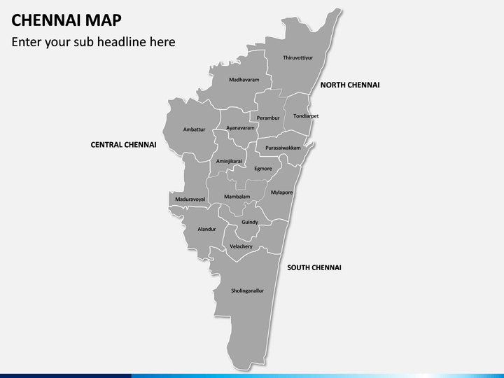 Chennai Map For PowerPoint And Google Slides - PPT Slides