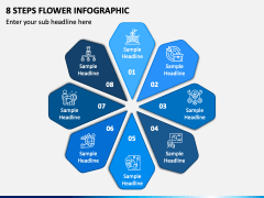 8 Steps Flower Infographic PPT Slide 2