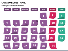 Calendar 2022 PPT Slide 4