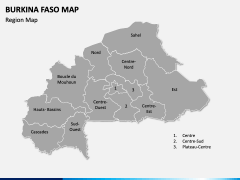 Burkina Faso Map PPT Slide 1