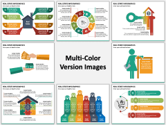 Real Estate Infographics PPT Multicolor Combined