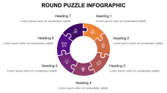 Round Puzzle Infographic PPT Slide 6