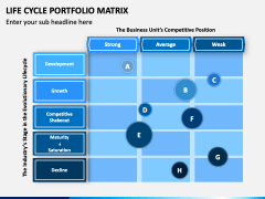 Lifecycle Portfolio Matrix Powerpoint And Google Slides Template - Ppt 