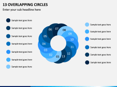 13 Overlapping Circles PPT Slide 1