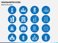 Headquarter Icons PowerPoint Slide 2
