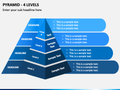 Pyramid - 4 Levels PPT Slide 2