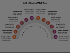 12 Stages Semicircle Animated Presentation - SketchBubble