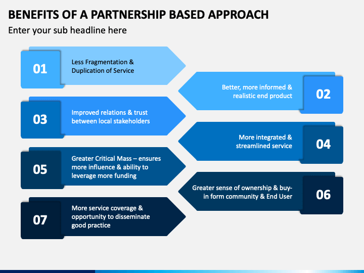 Benefits of A Partnership Based Approach PowerPoint Template PPT
