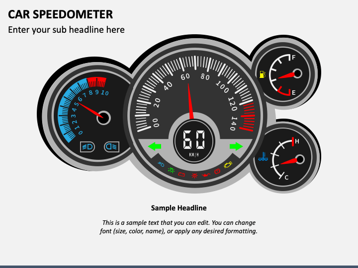 Car Speedometer PPT Slide 1
