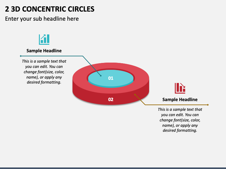 2 3D Concentric Circles PPT Slide 1