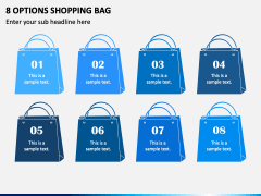 8 Options Shopping Bag PPT Slide 1