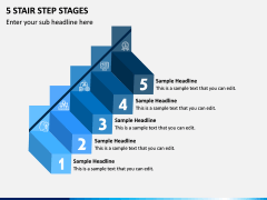 5 Stair Step Stages PPT Slide 1