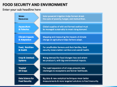 Food Security and Environment PowerPoint and Google Slides Template ...