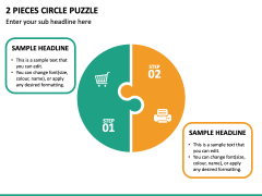 2 Piece Circle Puzzle PPT Slide 2