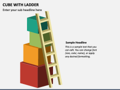 Cube with Ladder PPT Slide 1
