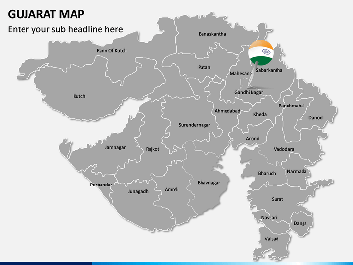 Gujarat Map PowerPoint | SketchBubble