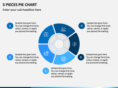 5 Pieces Pie Chart PPT Slide 1