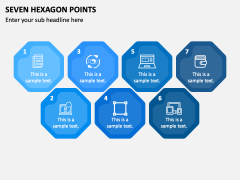 Seven Hexagon Points PPT Slide 2