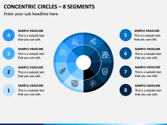 Concentric Circles – 8 Segments PPT Slide 1