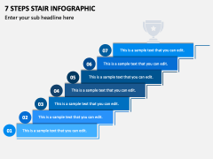 7 Steps Stair Infographic PPT Slide 2