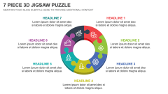 7 Piece 3D Jigsaw Puzzle PPT Slide 1