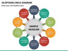 10 Options Circle Diagram PPT Slide 2