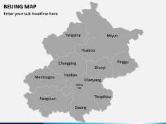 Beijing Map PPT Slide 2