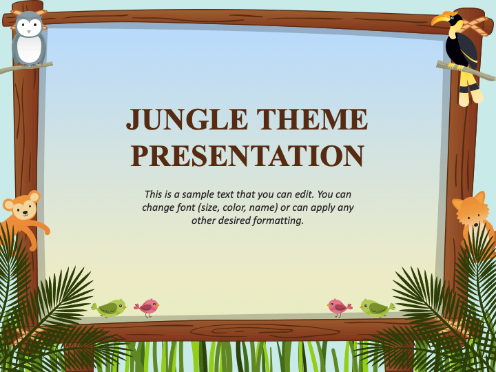 Jungle Theme PPT Slide 1