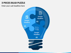 3 Pieces Bulb Puzzle PPT Slide 1