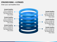 Stacked Ring - 6 Stages PPT Slide 1