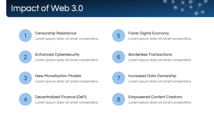 Web 3.0 PowerPoint and Google Slides Template - PPT Slides