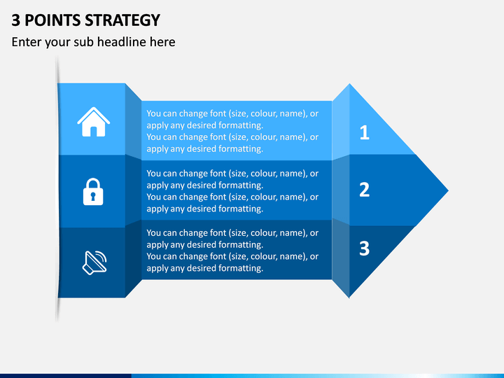 3 Points Strategy PPT Slide 1