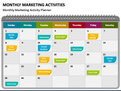 Monthly Marketing Activities PPT Slide 1