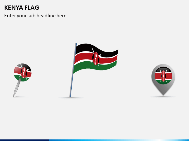 Kenya Flag PPT Slide 1