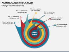 7 Layers Concentric Circles PPT Slide 2