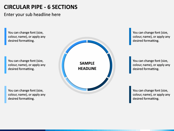 Circular Pipe - 6 Sections PPT Slide 1