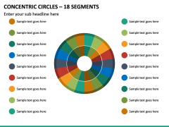 Concentric Circles – 18 Segments PPT Slide 2