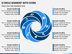 8 Circle Segment with Icons PPT Slide 2