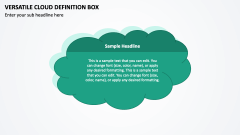 Versatile Cloud Definition Box PPT Slide 1