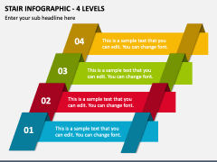 Stair Infographic - 4 Levels PPT Slide 1