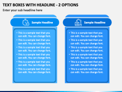 Text Boxes with Headline - 2 Options PPT Slide 2